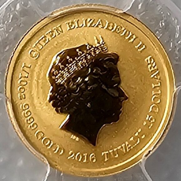 2016-P Tuvalu 15 Dollar 1/10-oz Gold 75th Anniversary of Pearl Harbor PCGS MS70 - Picture 4 of 4